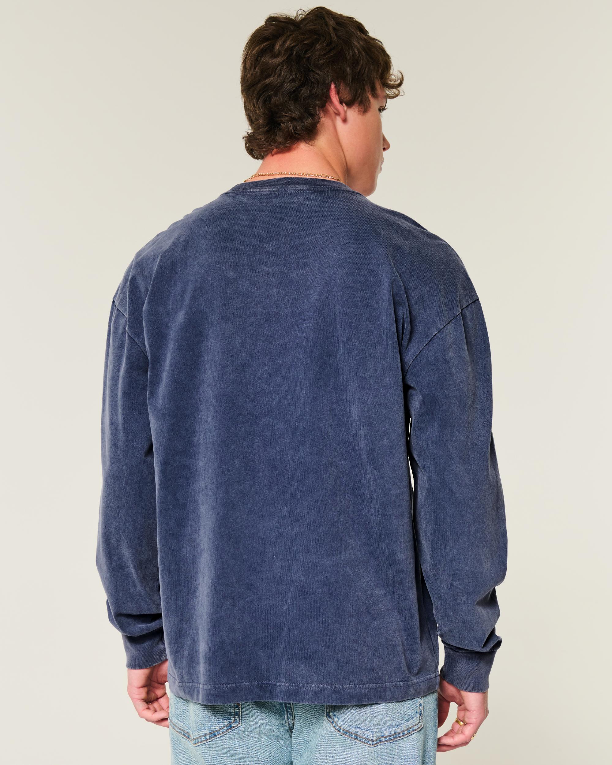 Baggy Heavyweight Long-Sleeve New York Graphic Tee Product Image