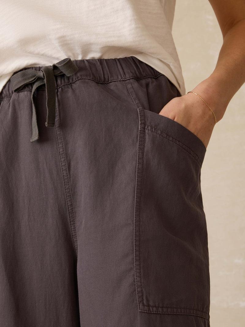 Topanga Drape Pant - Washed Black Product Image