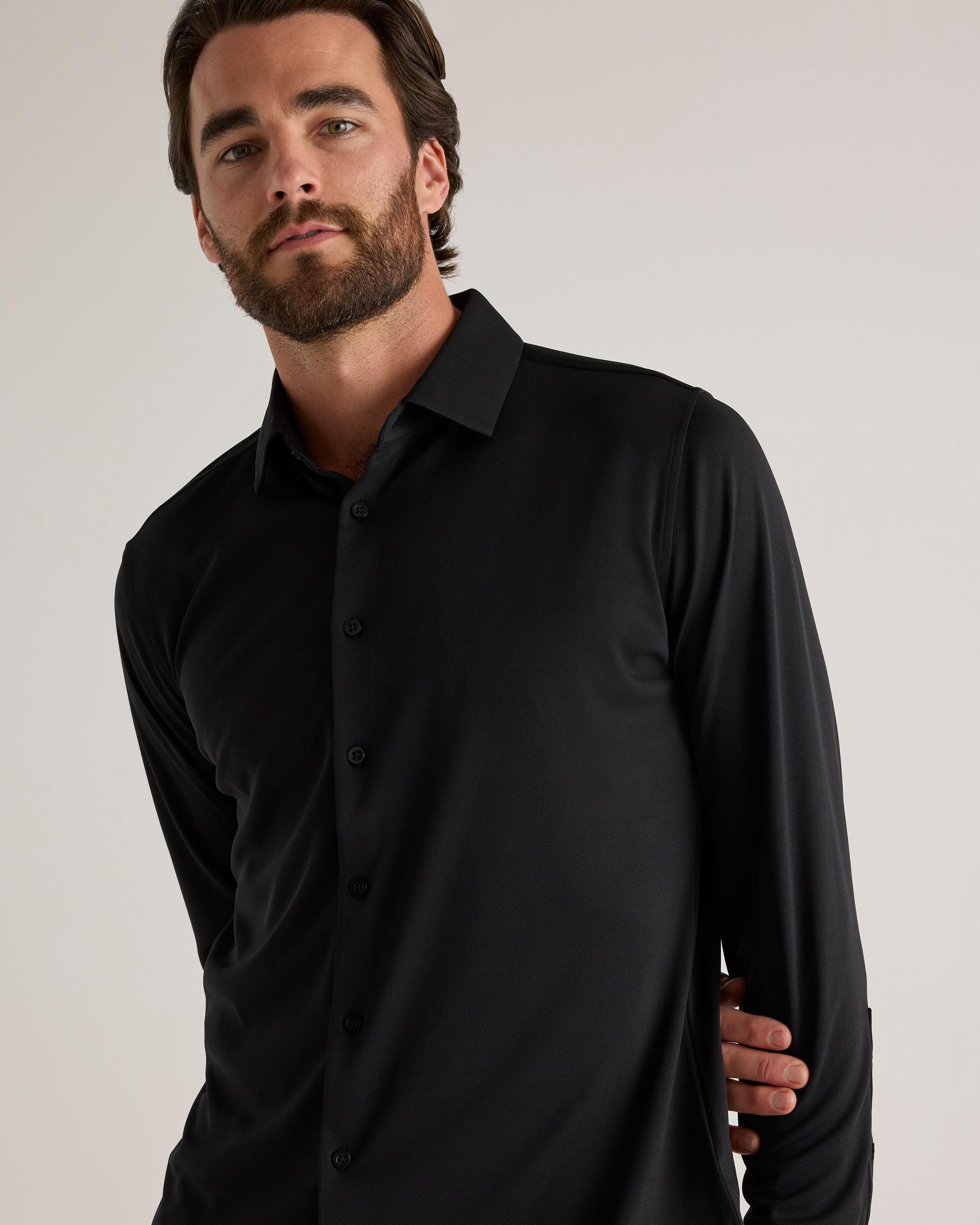 Quince | Men's Commuter Stretch Pique Long Sleeve Button Down 100% Polyester Product Image
