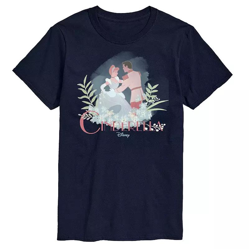 Disney Princess Big & Tall Cinderella Prince Logo Tee, Men's,  Product Image