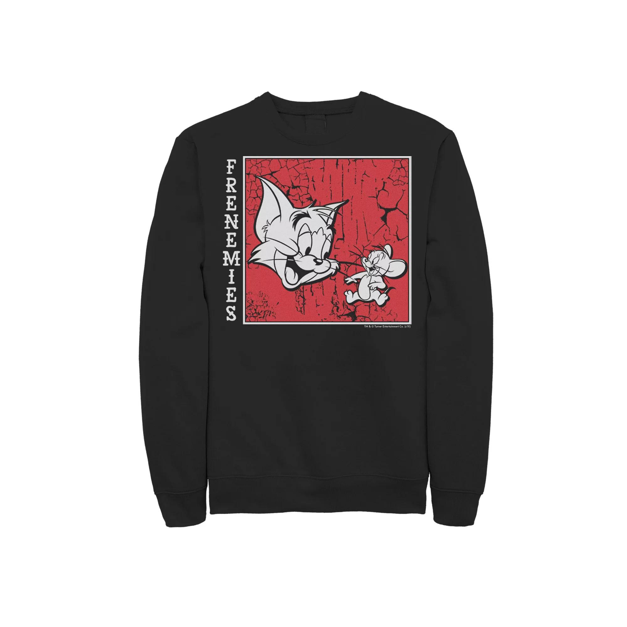 Men's Tom And Jerry Frenemies Street Style Portrait Sweatshirt,  Product Image