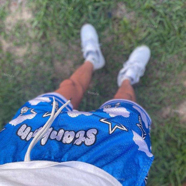 Sopula Retro Street Fashion Hip Hop Mesh Shorts Product Image