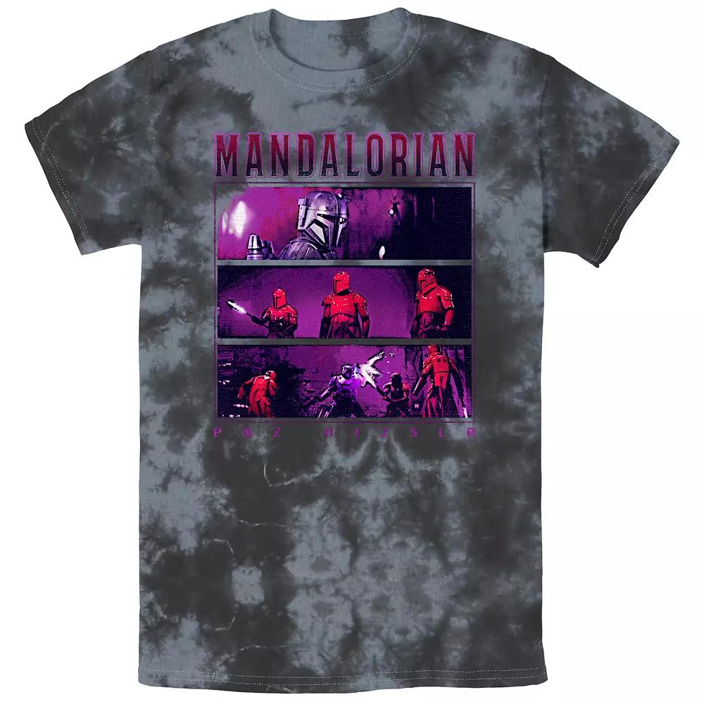 Men's Star Wars The Mandalorian Paz Vizsla Sith Troopers Boxes Bombard Wash Graphic Tee,  Product Image