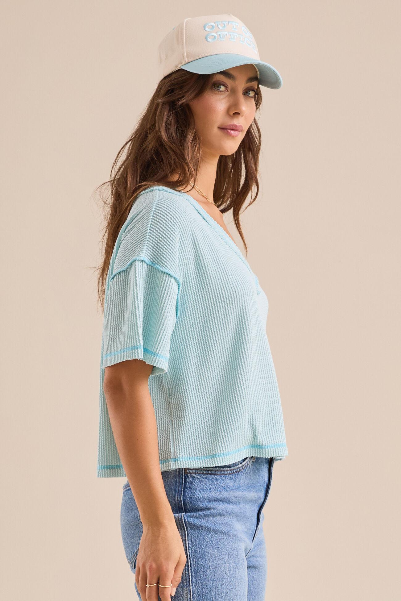 Ada Ribbed Boxy Tee Product Image