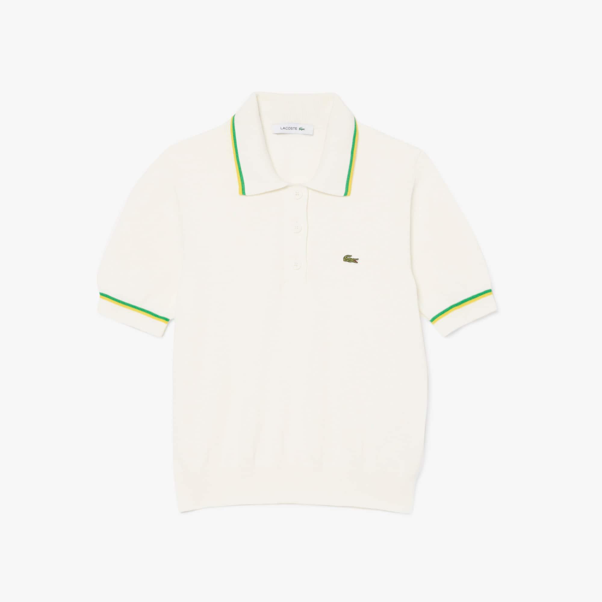 Cropped 3D Seamless Stretch Cotton Polo Shirt Product Image