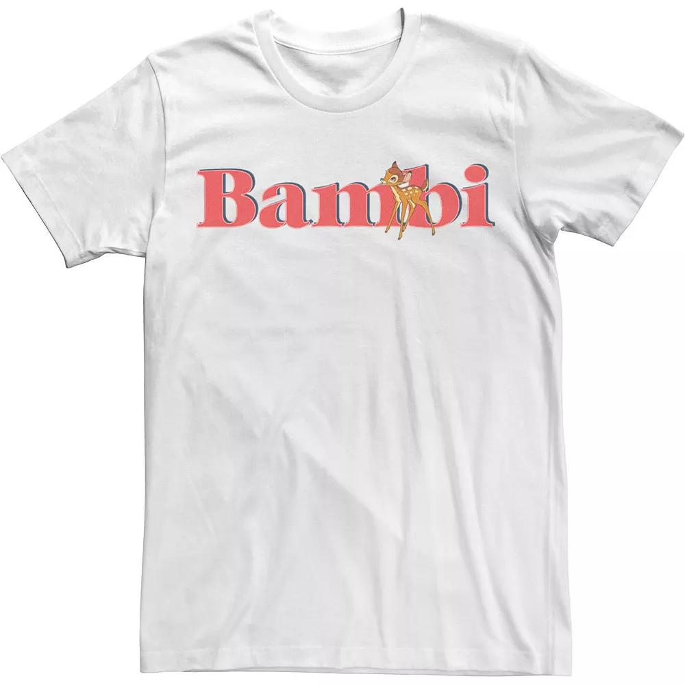 Disney's Bambi Men's Simple Bambi Logo Tee,  Product Image