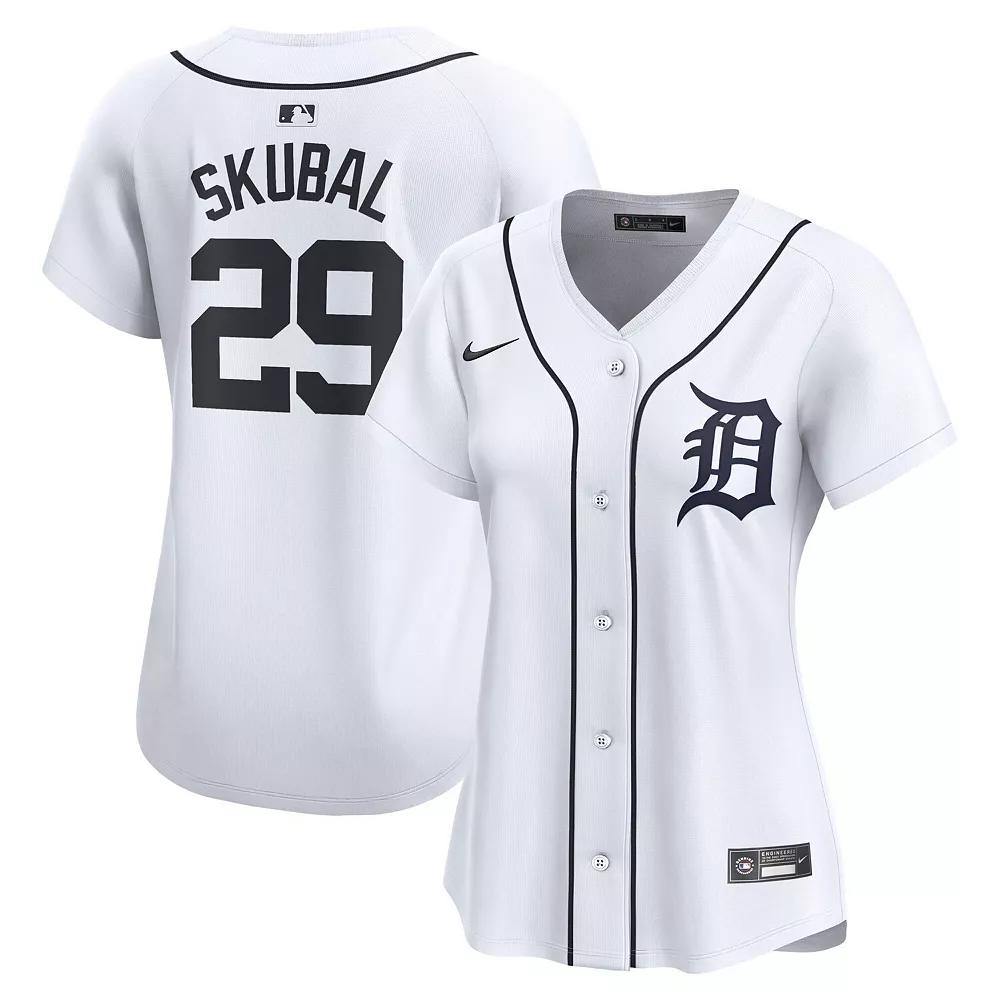 Women's Nike Tarik Skubal White Detroit Tigers  Limited Player Jersey, Size: Large Product Image