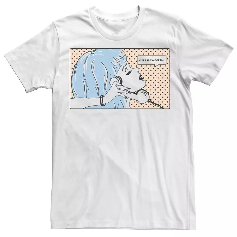 Men's Maybe Later Pop Art Panel Tee,  Product Image