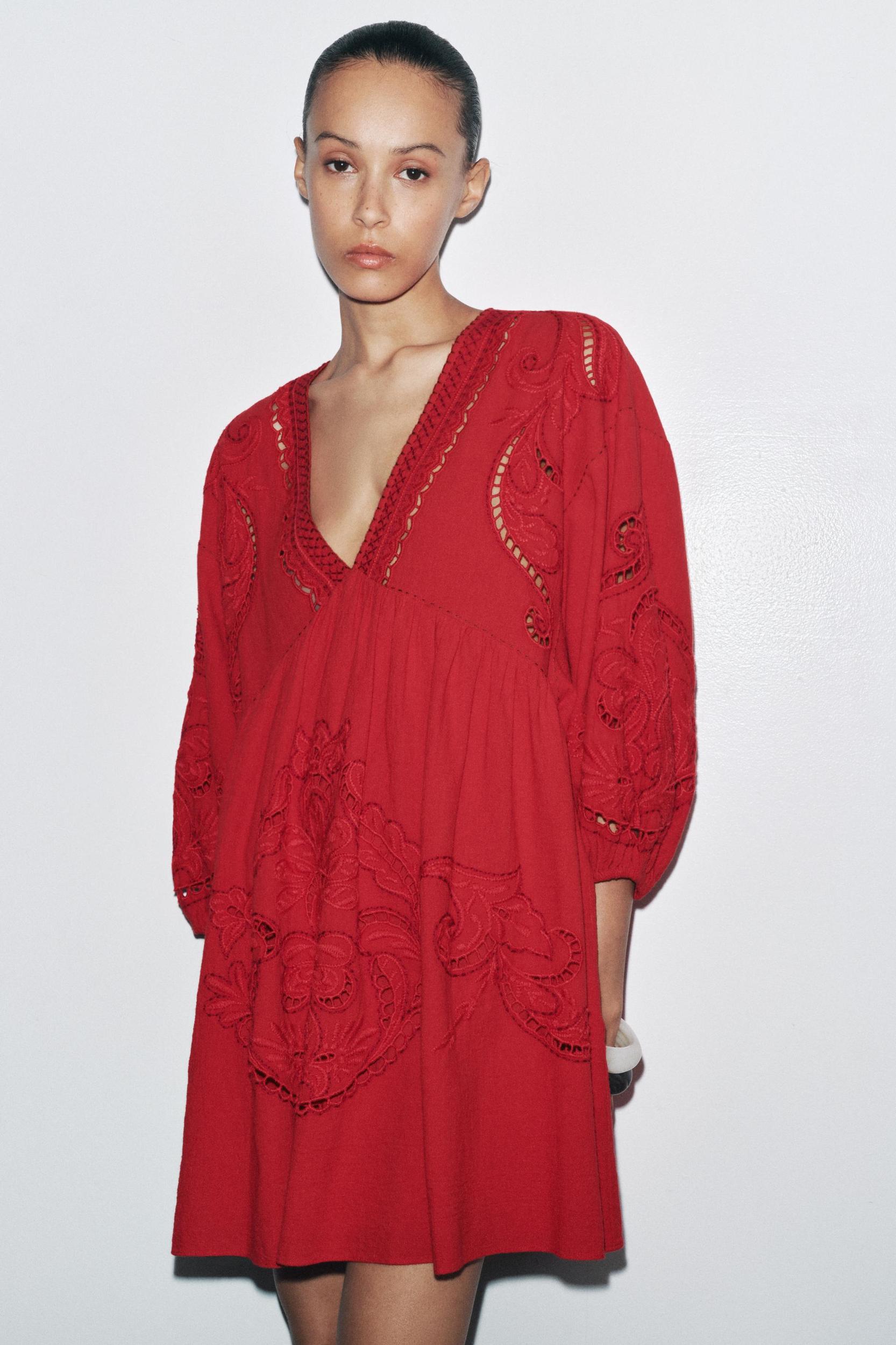 ZW COLLECTION SHORT EMBROIDERED DRESS Product Image