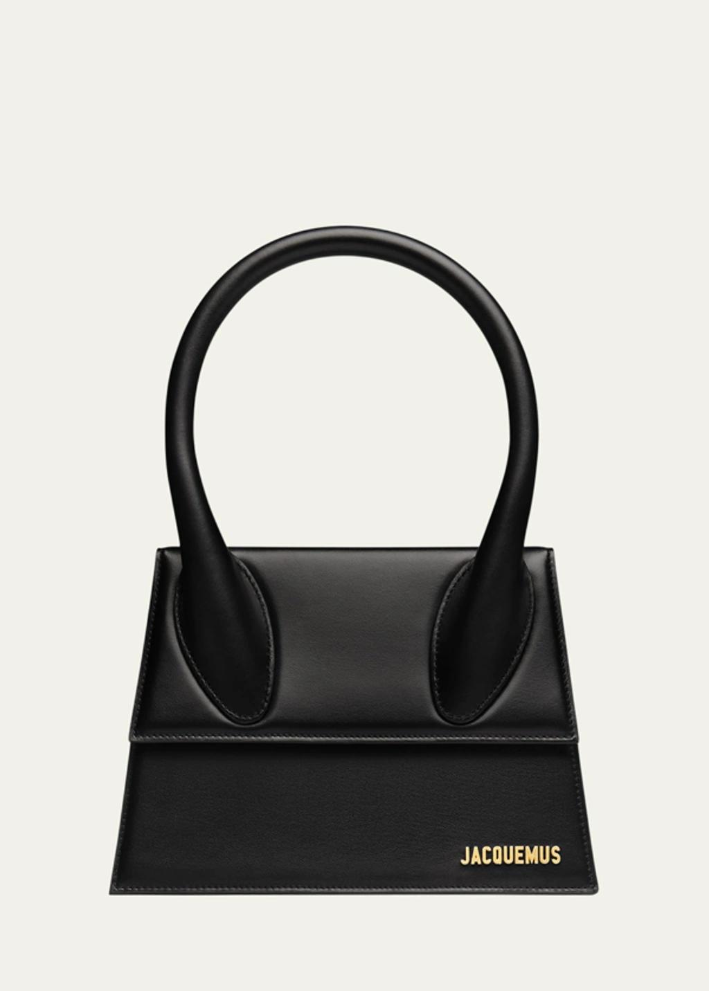 JACQUEMUS Small Handle And Removable Shoulder Strap In Black Product Image