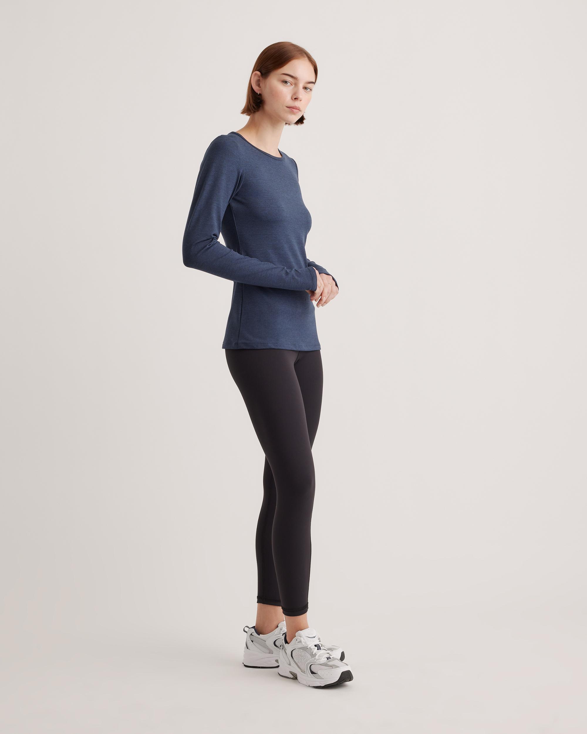 Quince | Women's Ultra-Soft Fitted Long Sleeve Top Polyester Product Image