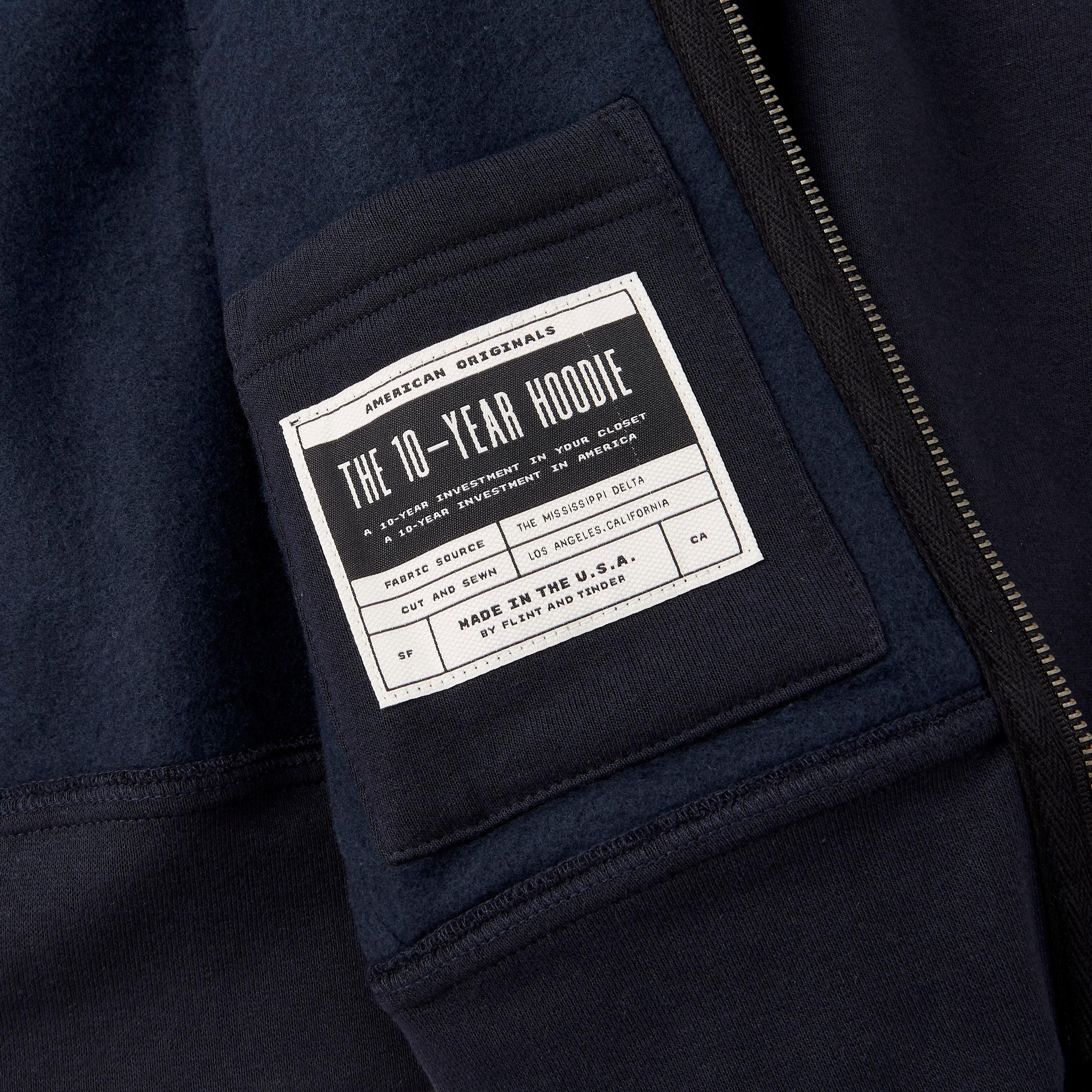 10-Year Full Zip Hoodie - Tall Product Image