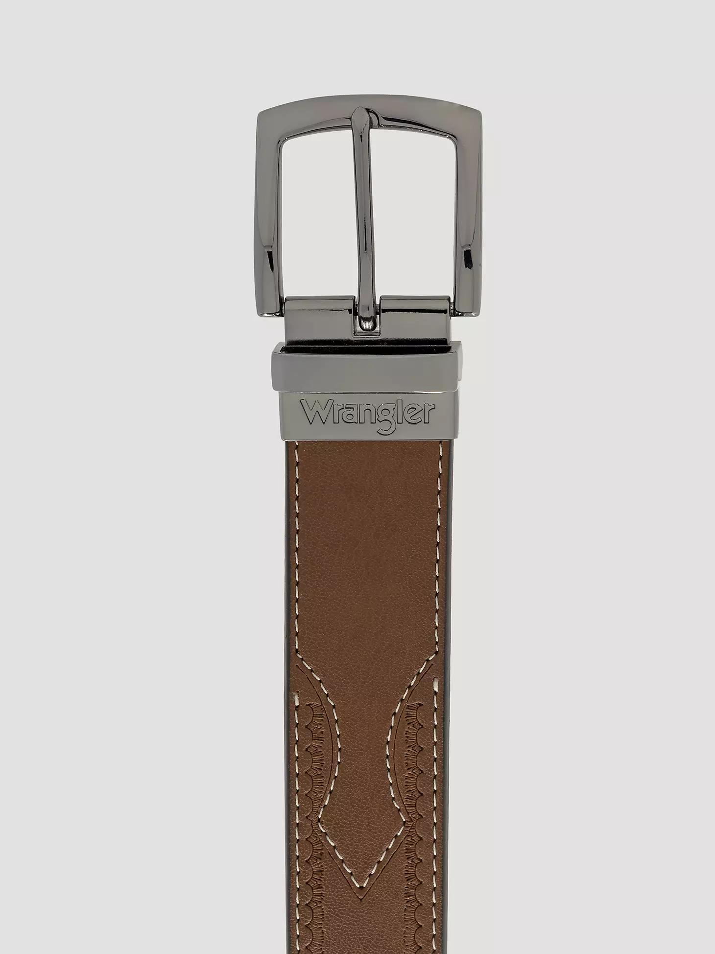 Men's Reversible Embossed Pattern Western Belt | Men's ACCESSORIES | Wrangler® Product Image