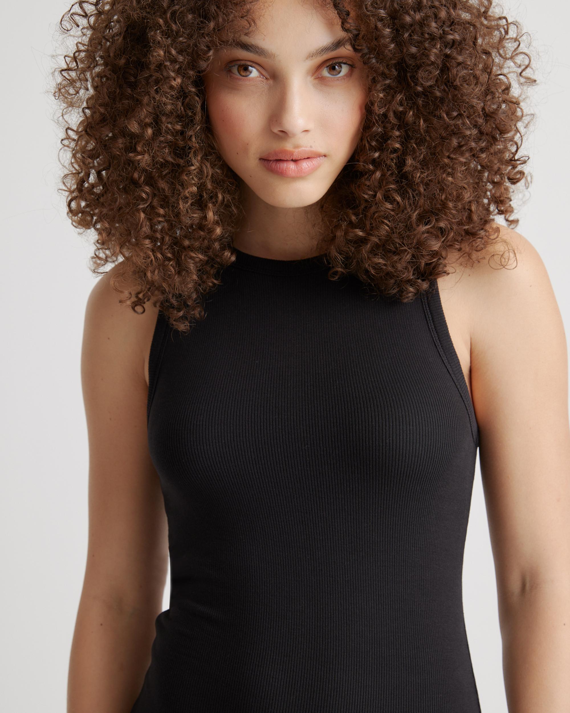 Quince | Women's Tencel Rib Knit Sleeveless Mini Dress Product Image