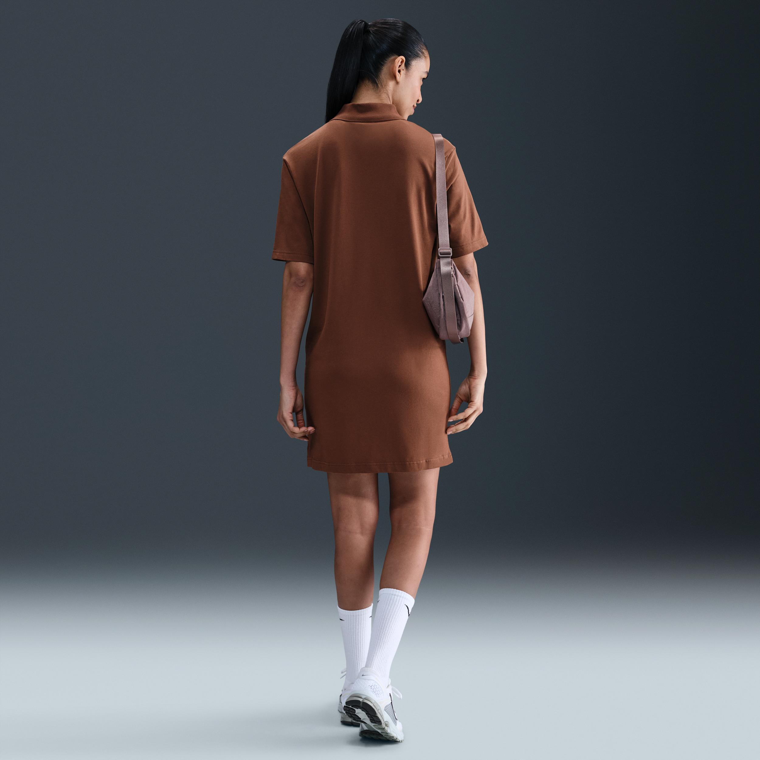 Womens Nike Sportswear Essential Short-Sleeve Polo Dress | HV2498-265 Product Image