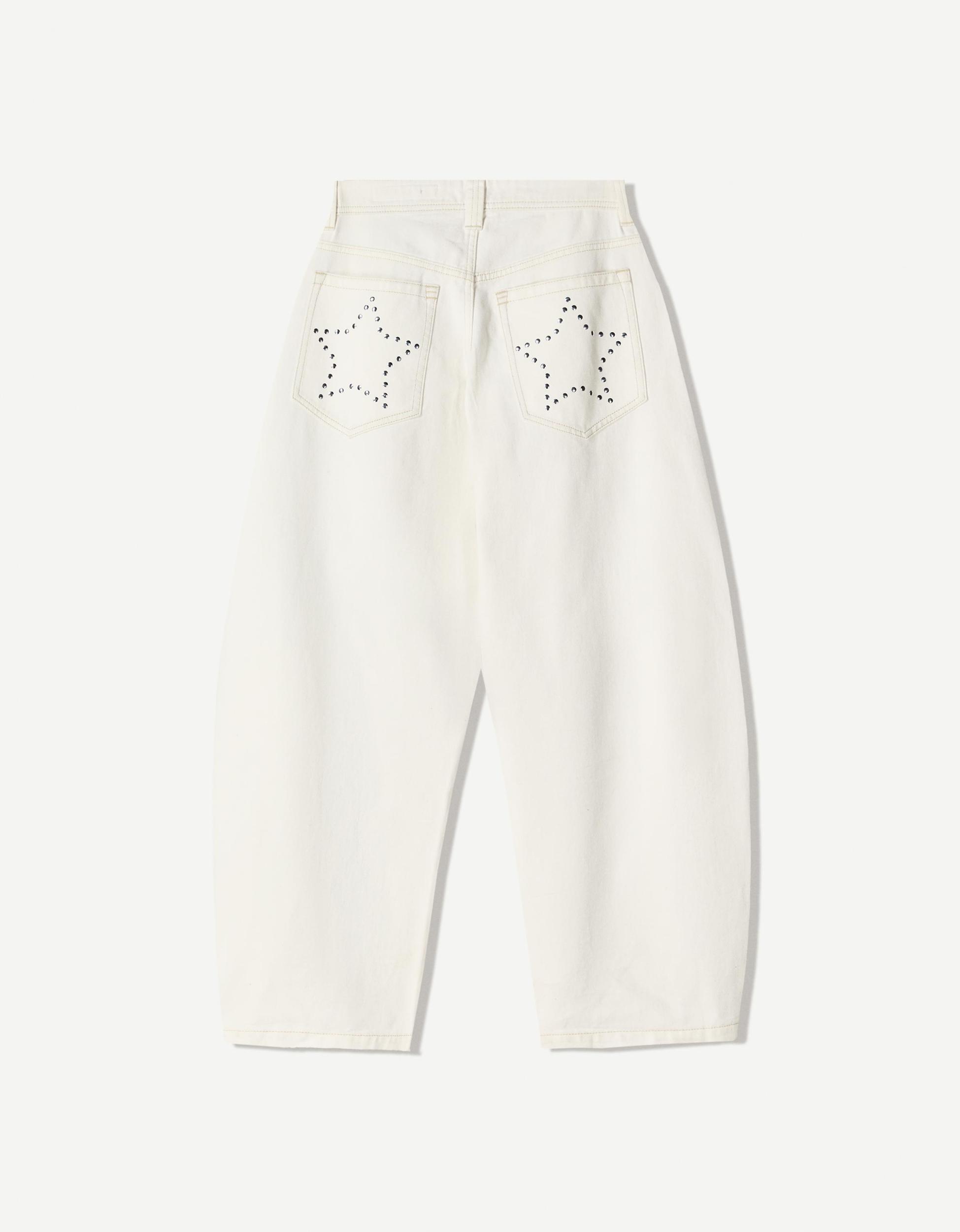 Studded barrel pants Product Image