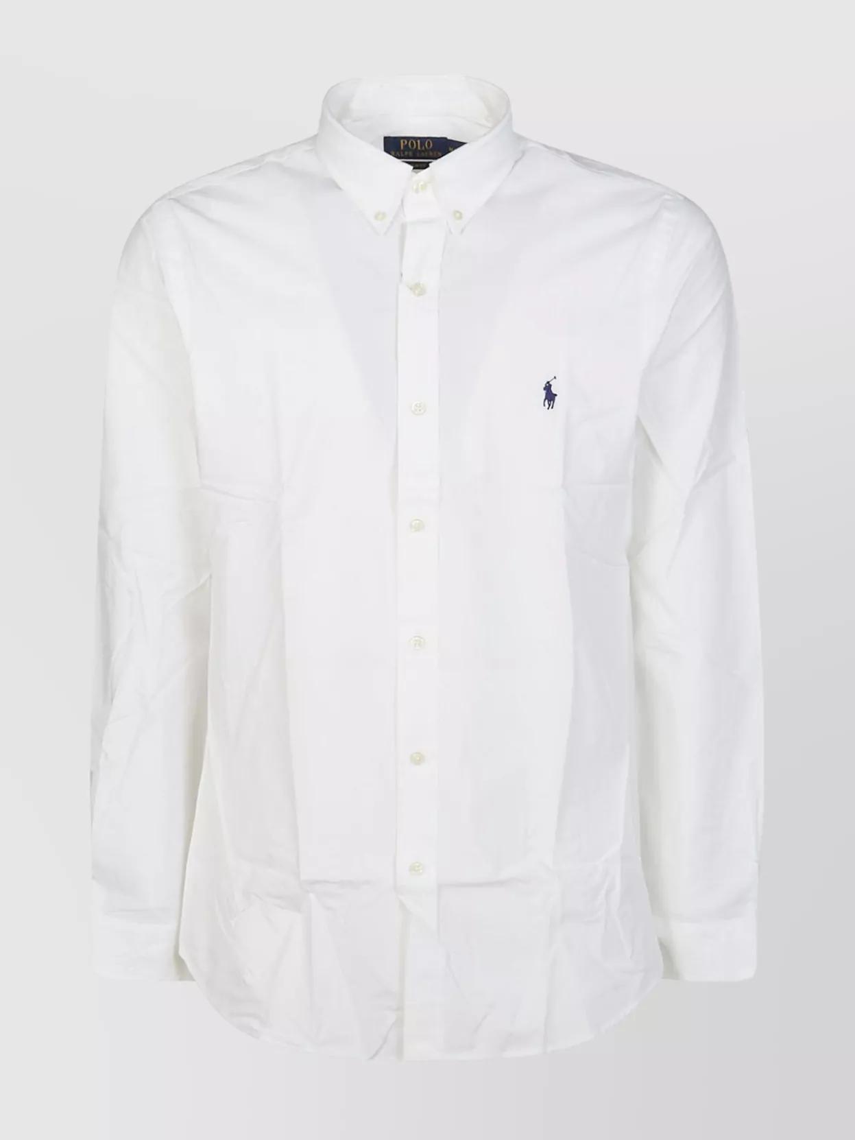 POLO RALPH LAUREN Long Sleeve Sport Shirt Clothing In White Product Image