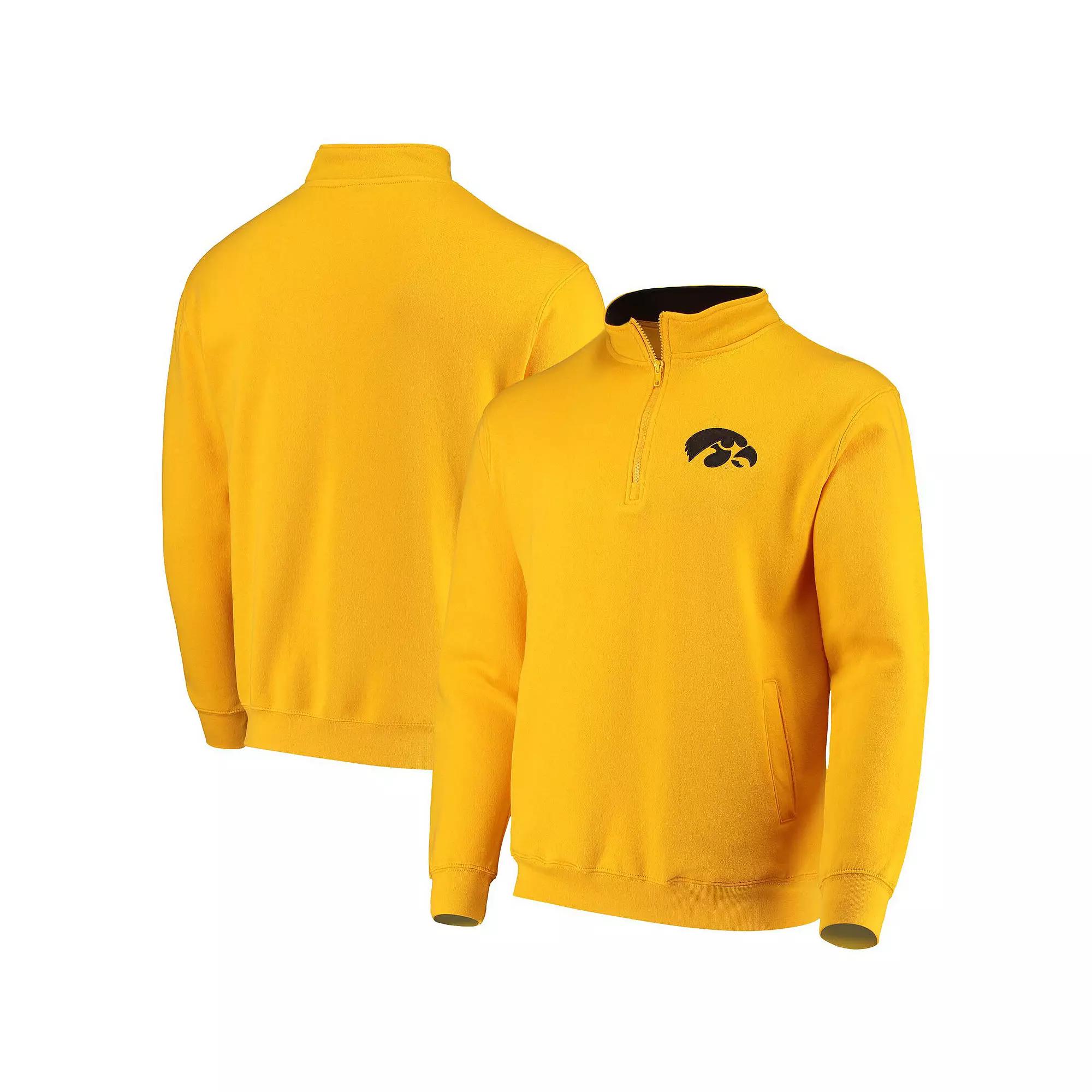 Men's Colosseum Gold Iowa Hawkeyes Tortugas Logo Quarter-Zip Jacket,  Product Image