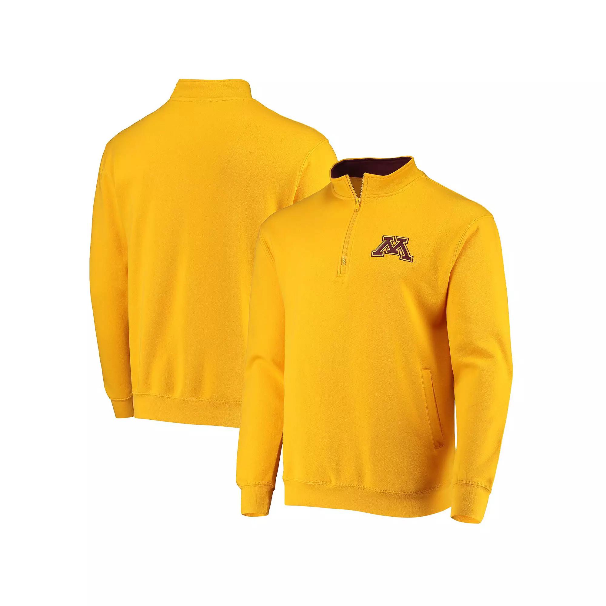 Men's Colosseum Gold Minnesota Golden Gophers Tortugas Logo Quarter-Zip Jacket,  Product Image