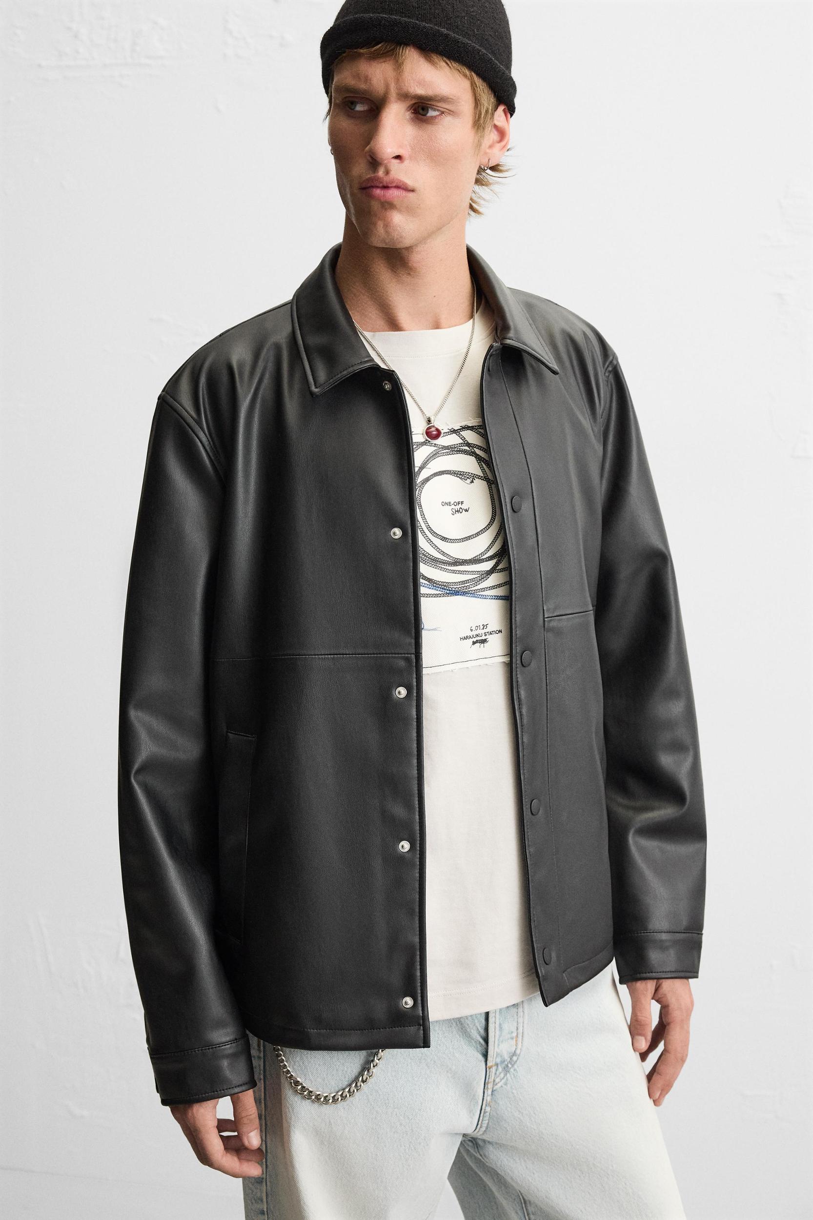 FAUX LEATHER JACKET Product Image
