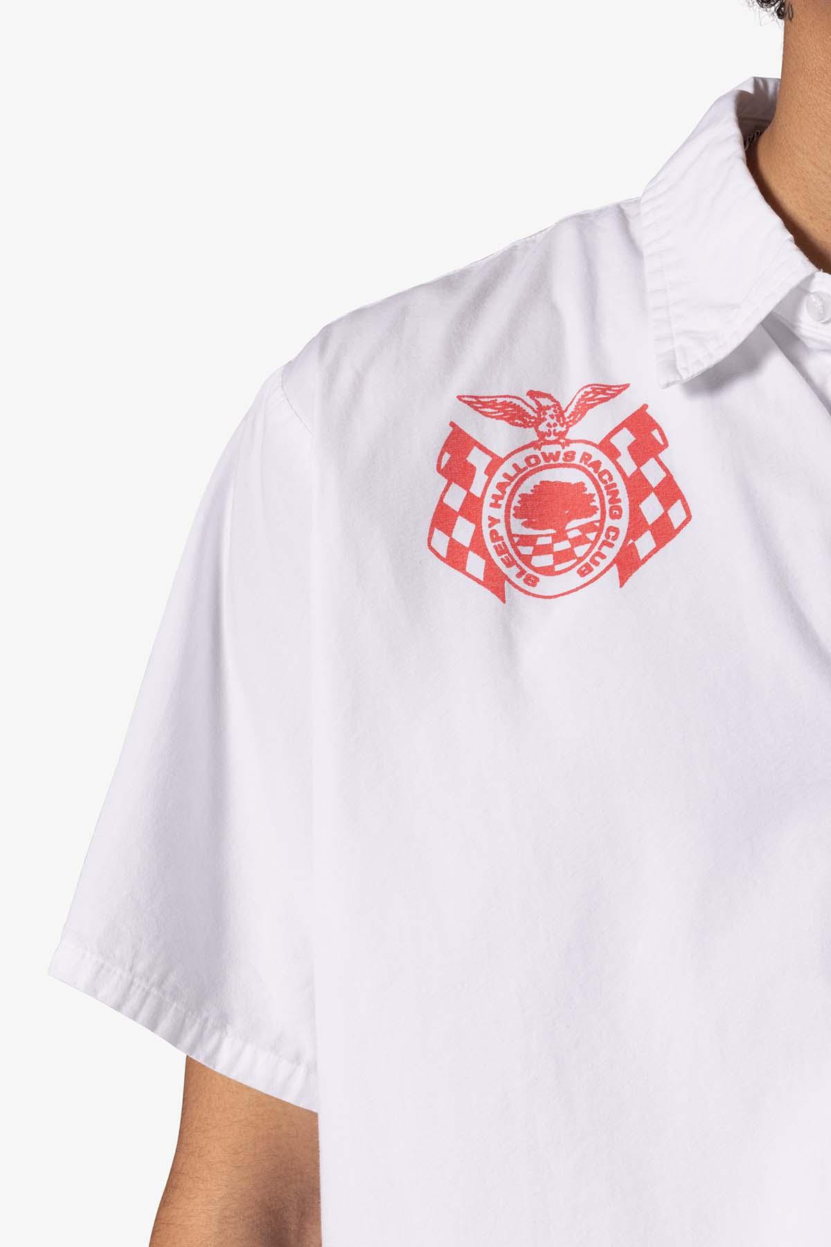 SHRC Pit Crew Cropped Shirt - White Product Image
