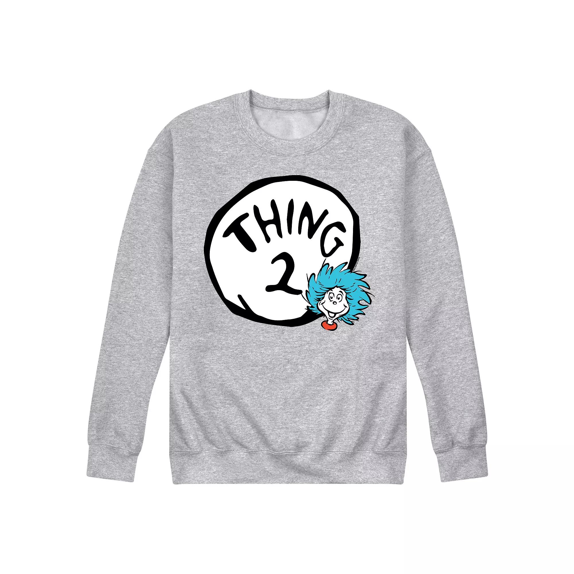 Men's Dr Seuss Thing Two Graphic Sweatshirt,  Product Image