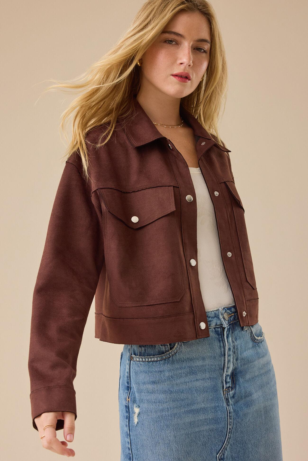 Halsie Suede Jacket Product Image