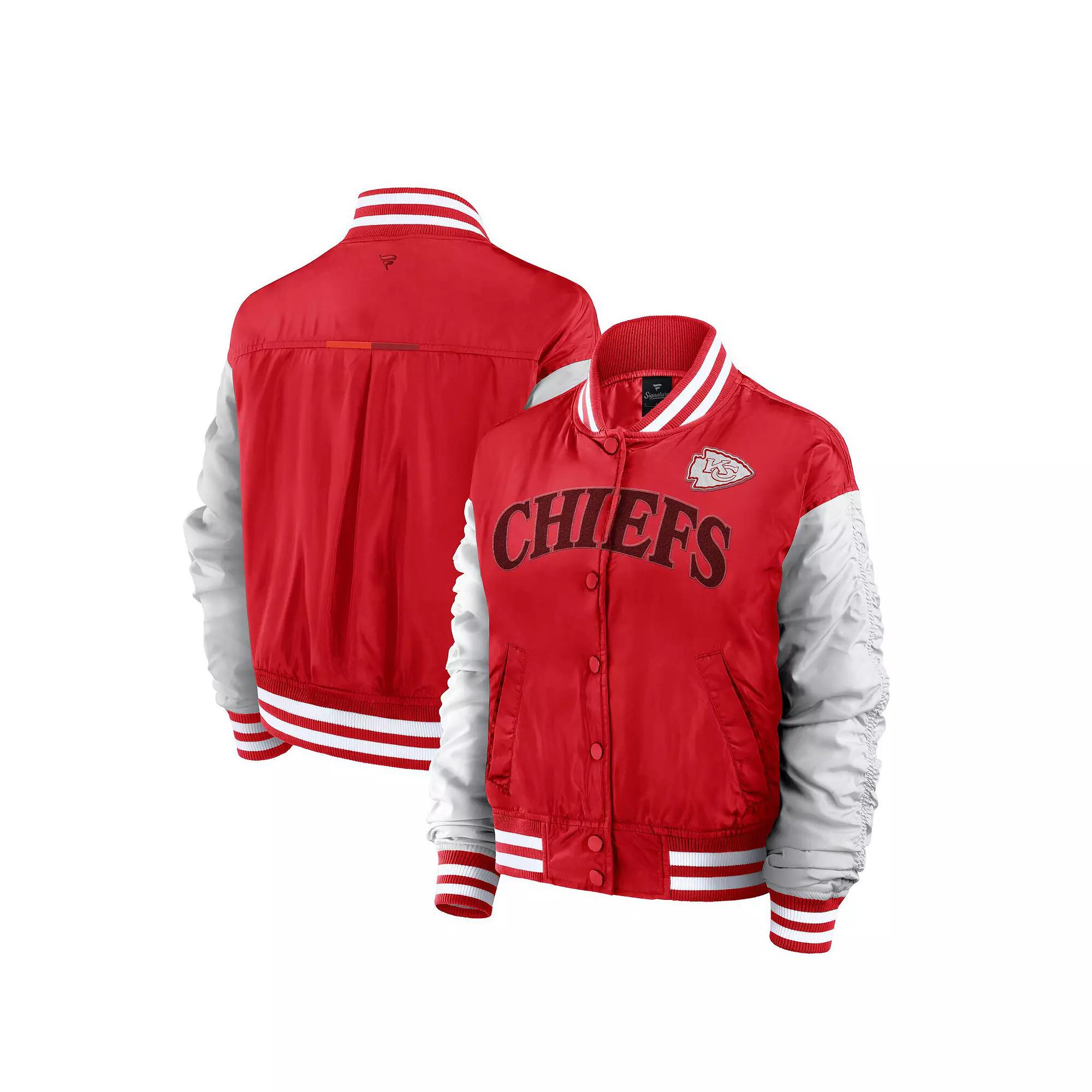 Women's Fanatics Red Kansas City Chiefs Elements Wave Full-Snap Jacket,  Product Image