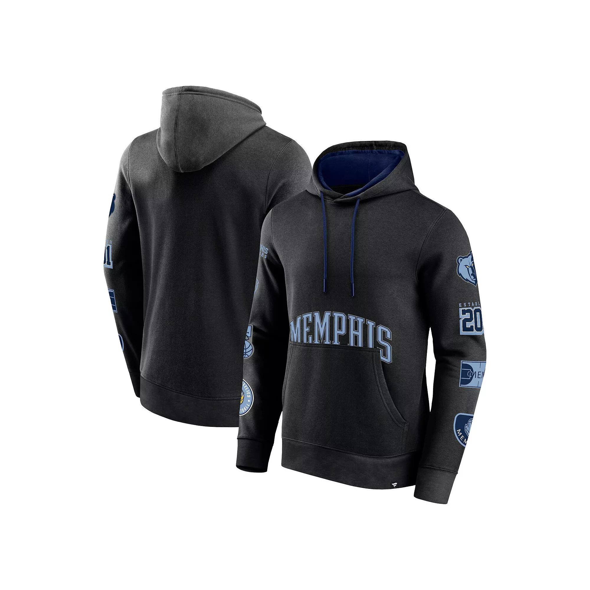 Men's Fanatics Branded Black Memphis Grizzlies Home Court Pullover Hoodie,  Product Image