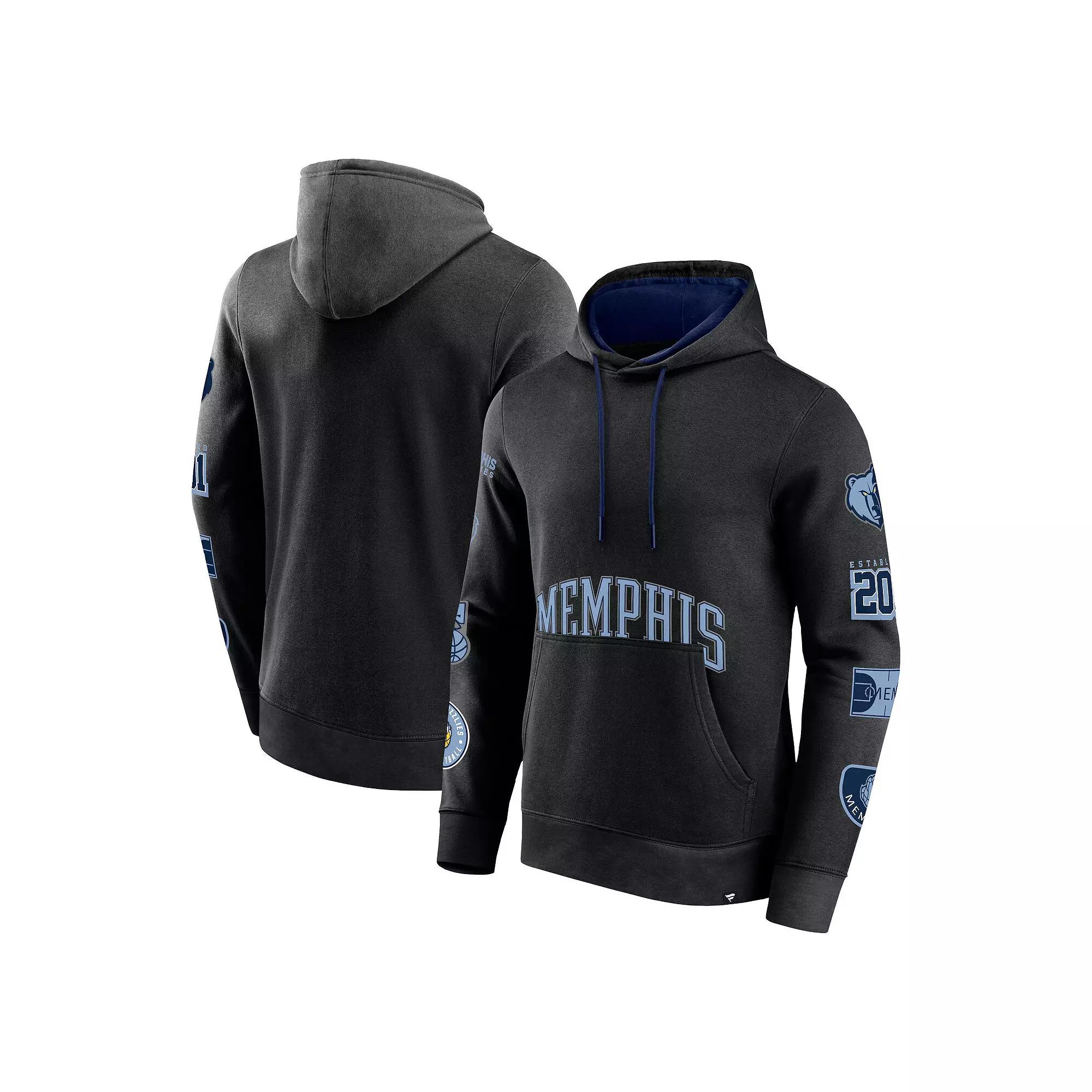 Men's Fanatics Branded Black Memphis Grizzlies Home Court Pullover Hoodie,  Product Image