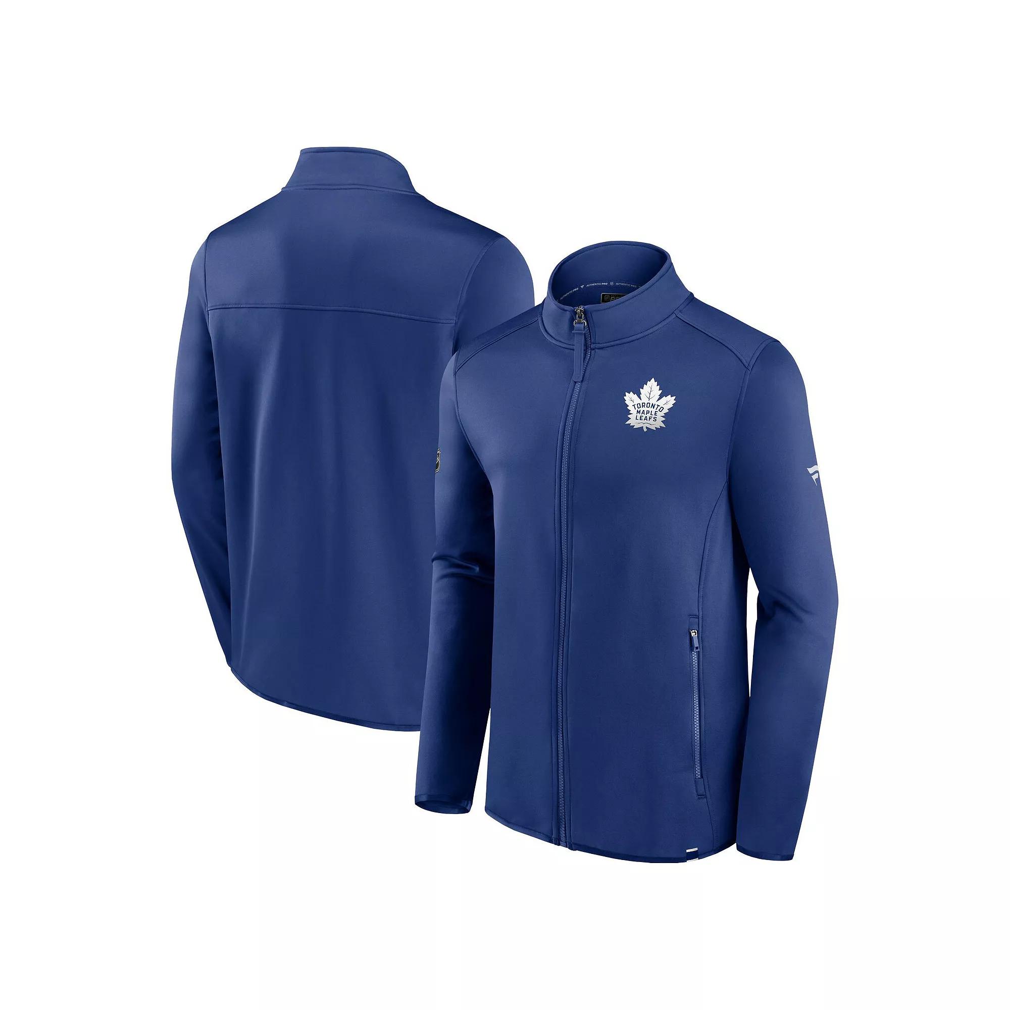 Men's Fanatics Branded Blue Toronto Maple Leafs Authentic Pro Full-Zip Jacket,  Product Image
