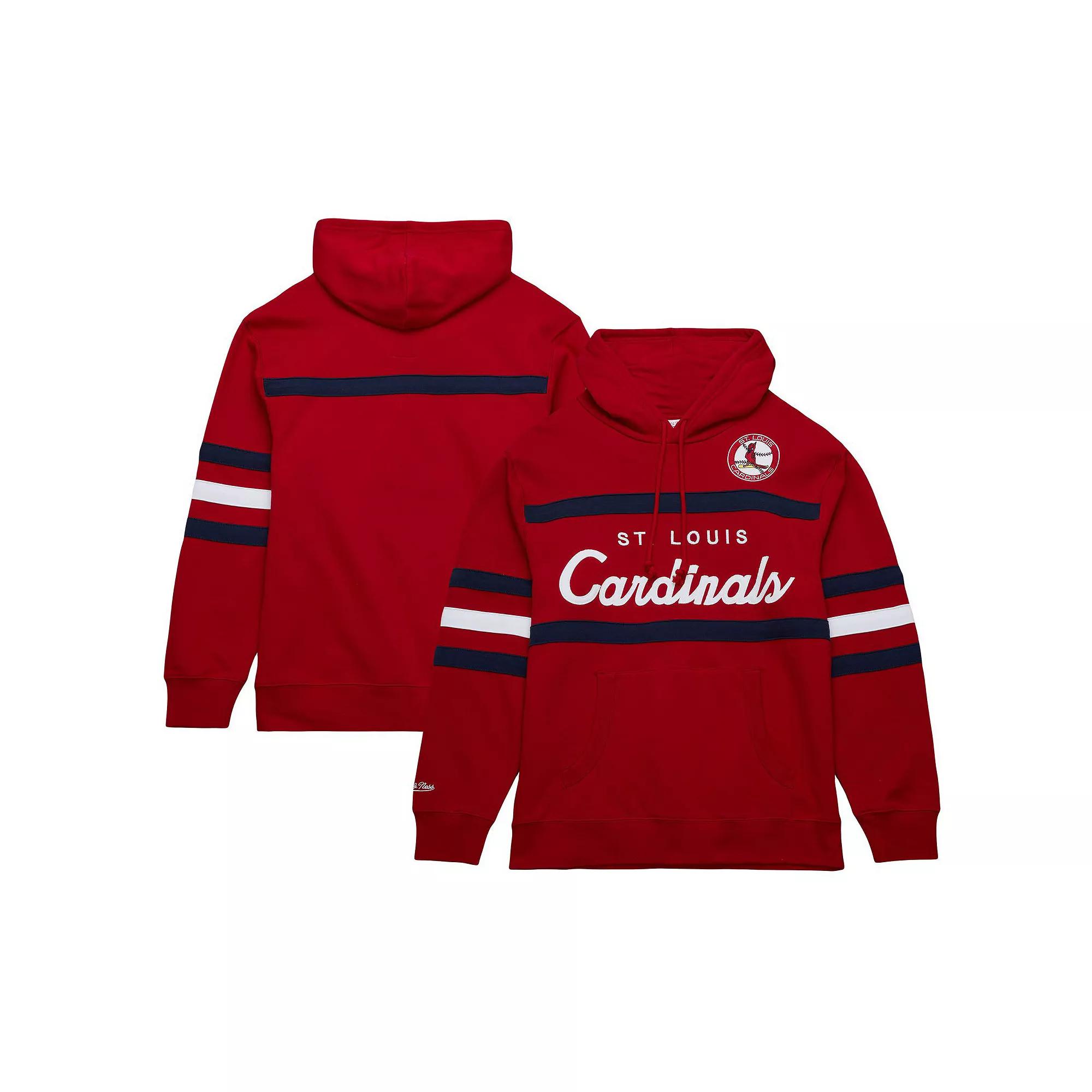 Men's Mitchell & Ness Red St. Louis Cardinals Head Coach Pullover Hoodie,  Product Image