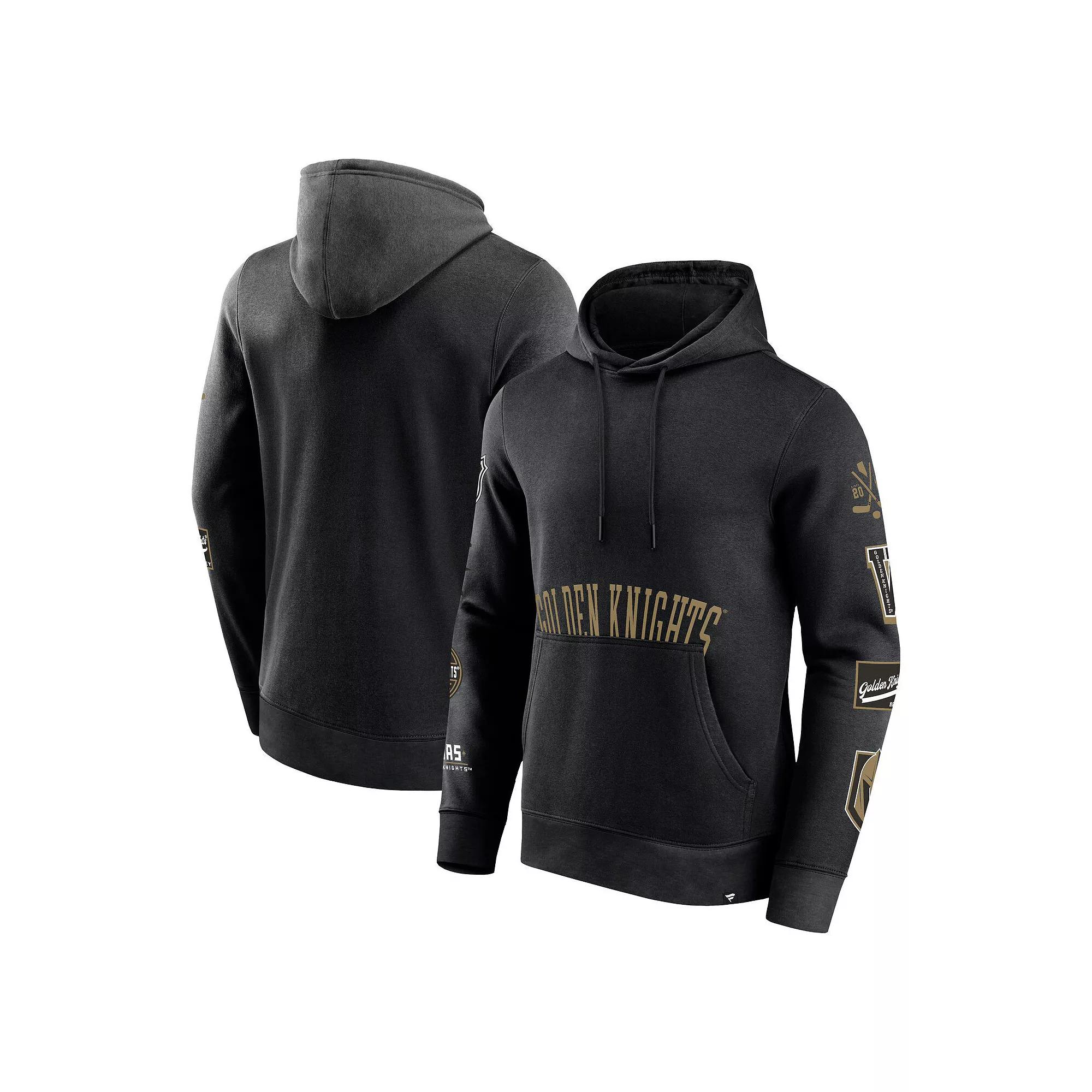 Men's Fanatics Branded Black Vegas Golden Knights Wild Winner Fleece Pullover Hoodie,  Product Image