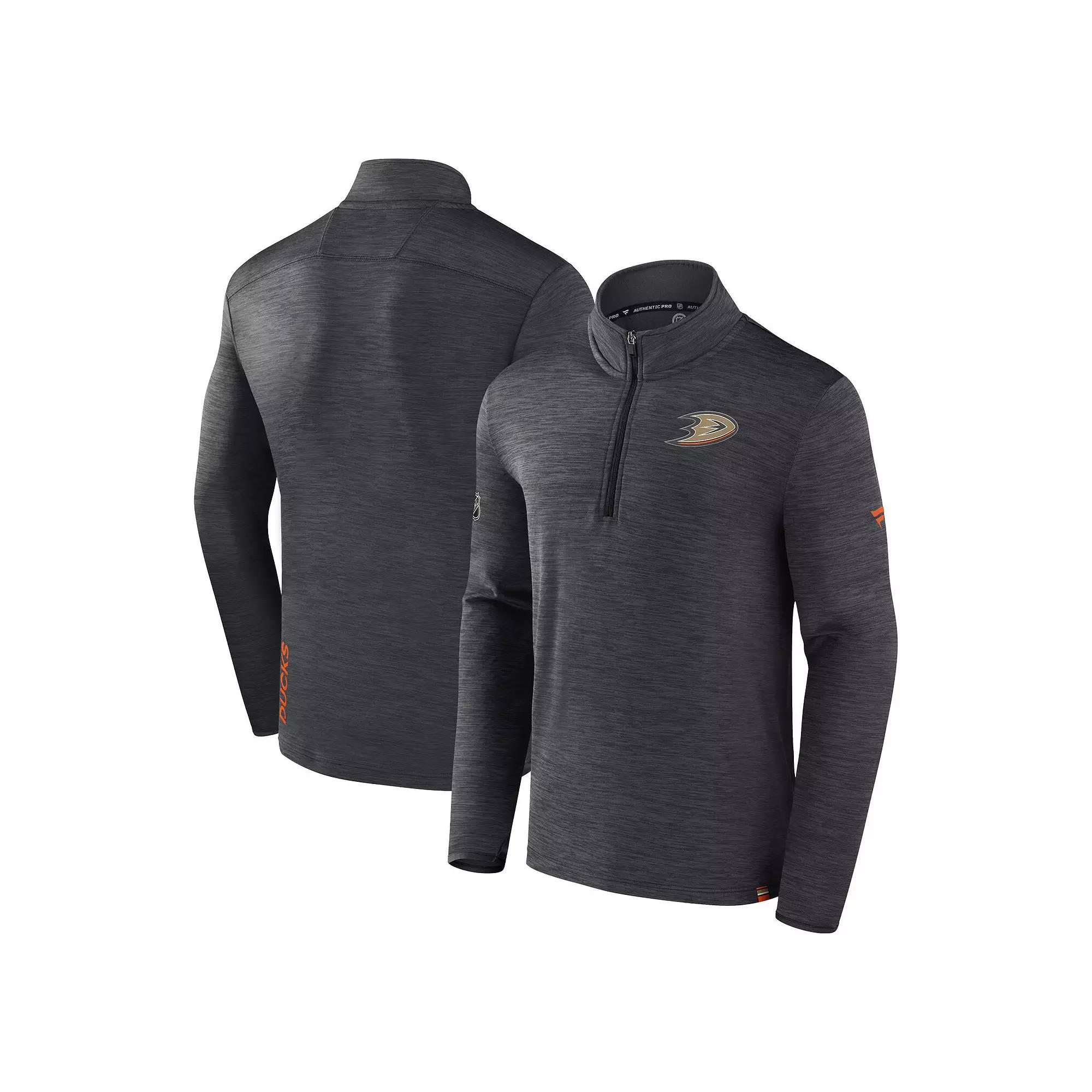 Men's Fanatics Branded Deep Sea Blue Seattle Kraken Authentic Pro Quarter-Zip Pullover Top,  Product Image