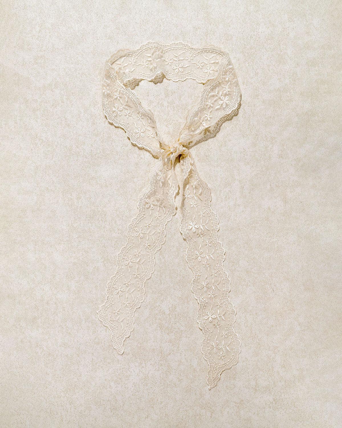 Beige Lace Hair Belt Product Image