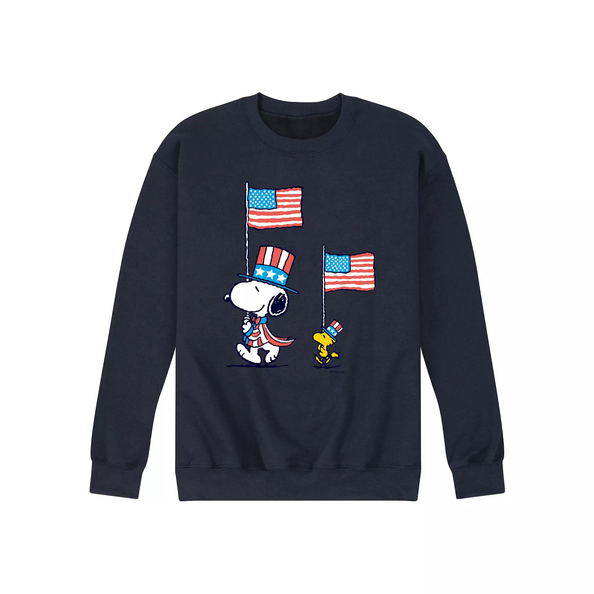 Men's Peanuts Snoopy Woodstock March Fleece Sweatshirt,  Product Image