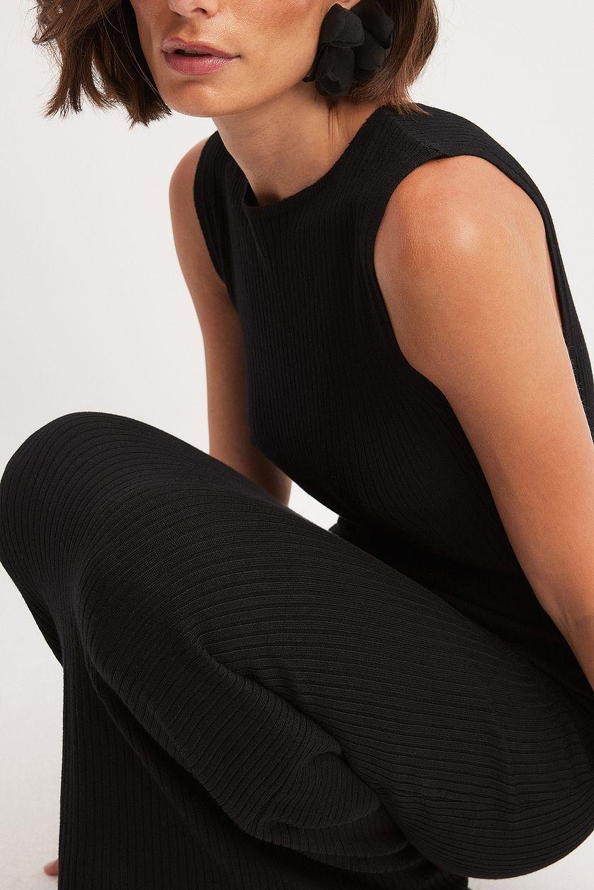 Ribbed Fine Knitted Maxi Dress Product Image