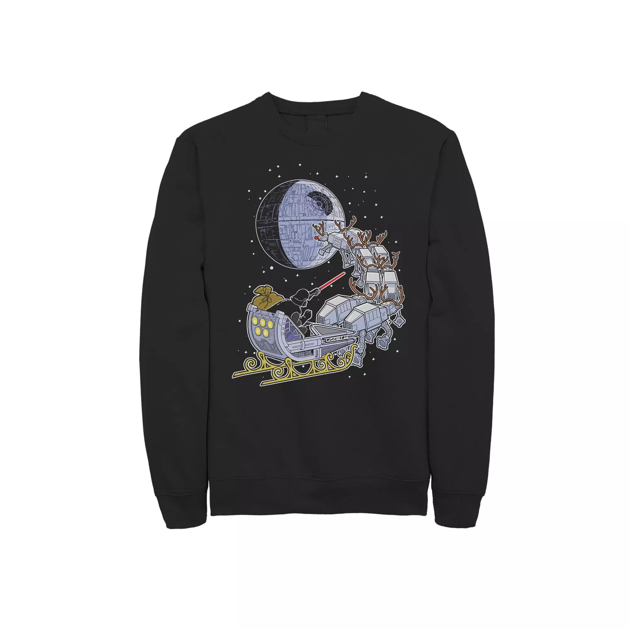 Men's Star Wars Darth Vader Sleigh Ride Sweatshirt,  Product Image