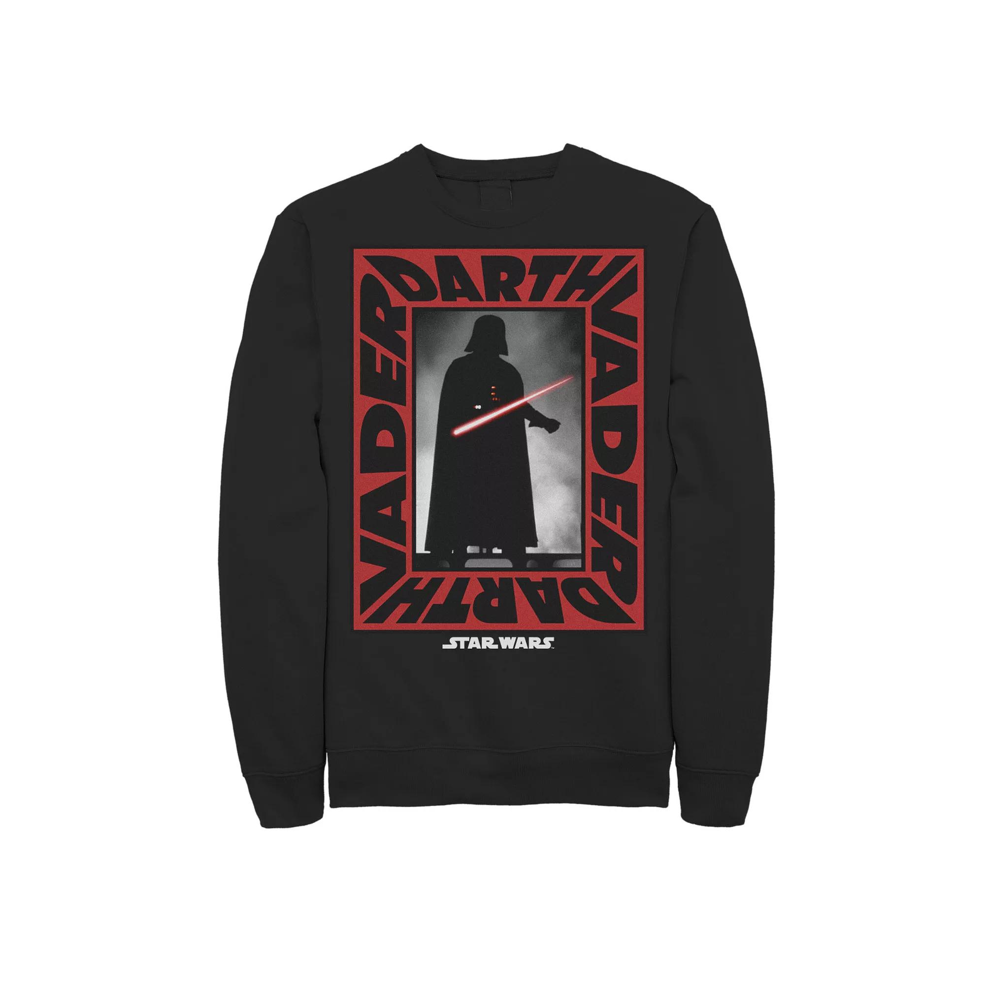Men's Star Wars Darth Vader Text Box Up Sweatshirt,  Product Image