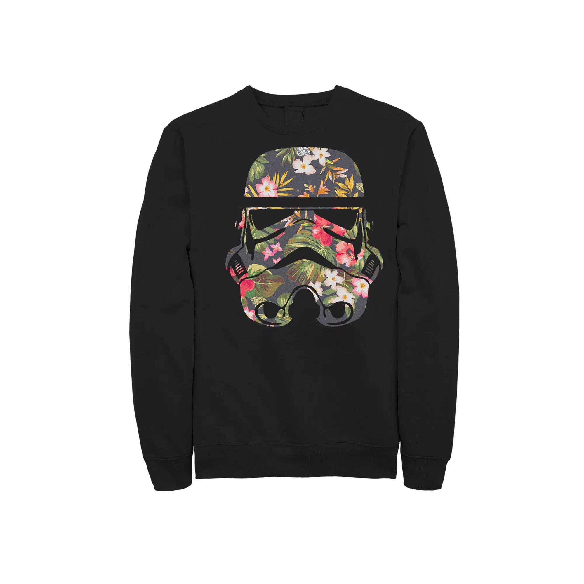 Big & Tall Star Wars Stormtrooper Flower Filled Helmet Fleece Sweatshirt, Men's,  Product Image