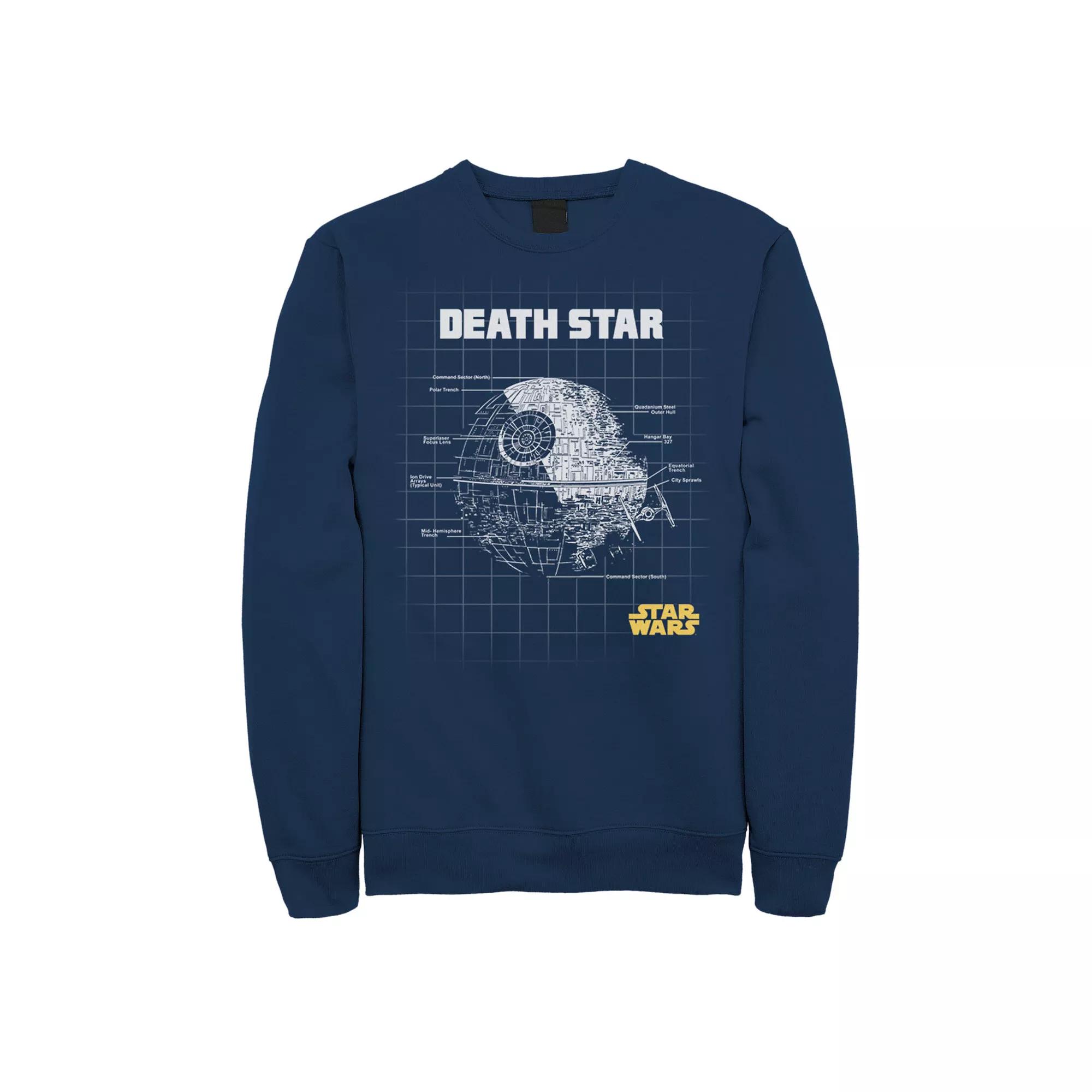 Men's Star Wars Death Star Schematics Sweatshirt,  Product Image