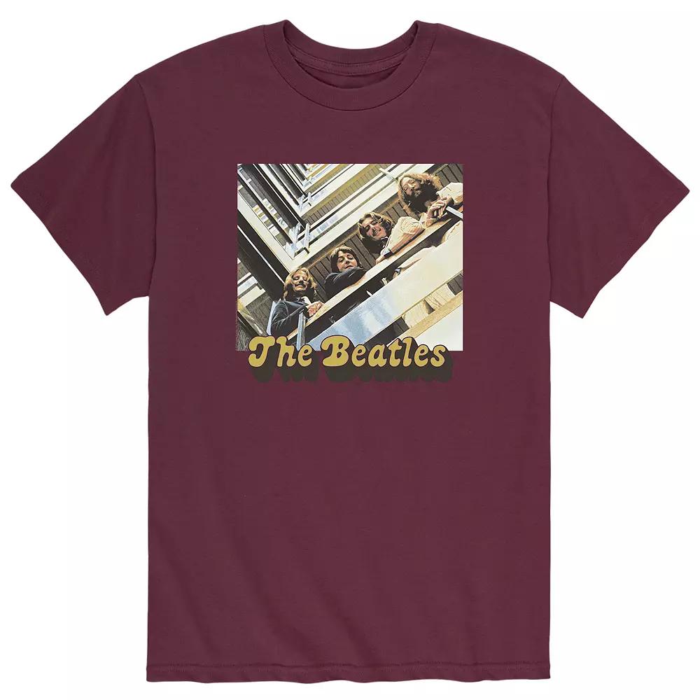 Men's The Beatles Balcony Tee, Size: Small, Red Product Image