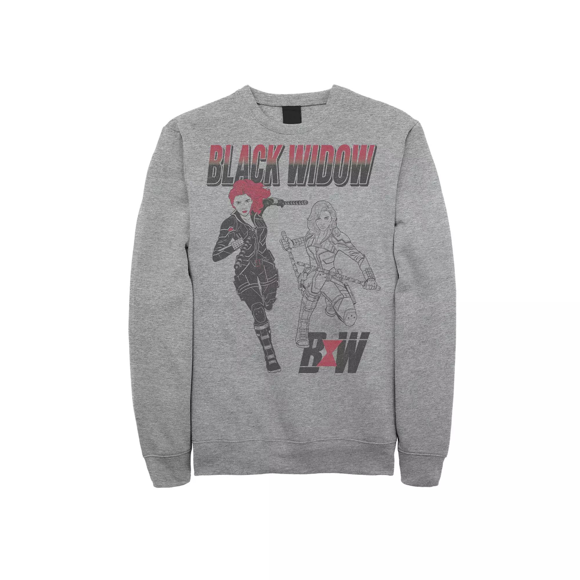 Men's Marvel Black Widow Sweatshirt,  Product Image