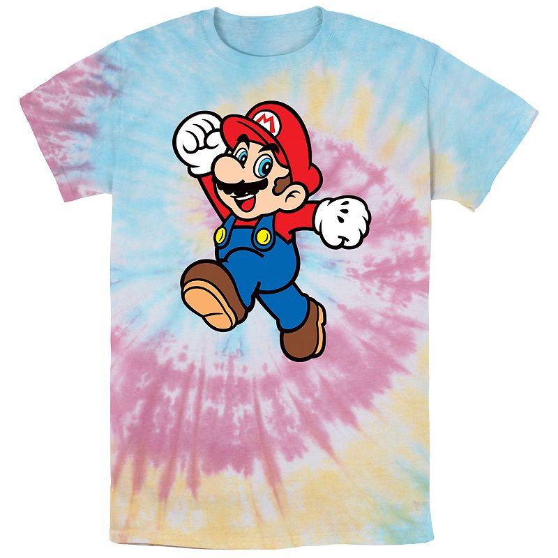 Men's Nintendo Mario Super Pose Tee, Size: XL, White Blue Product Image