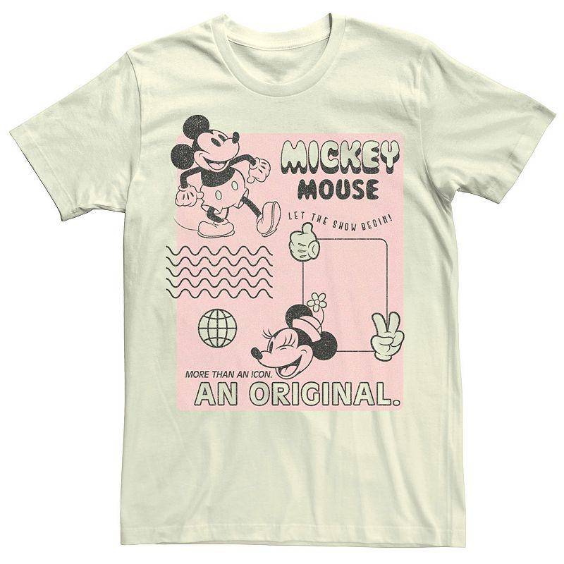 Men's Mickey Classic Orginal Mickey Vintage Poster Tee,  Product Image