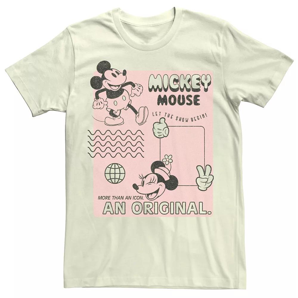 Men's Mickey Classic Orginal Mickey Vintage Poster Tee,  Product Image