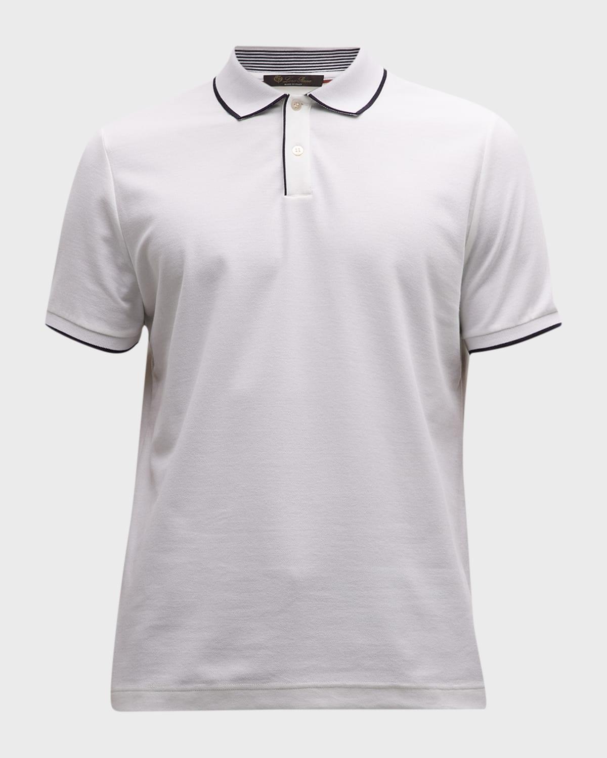 Mens Brentwood Tipped Jersey Pique Polo Shirt Product Image