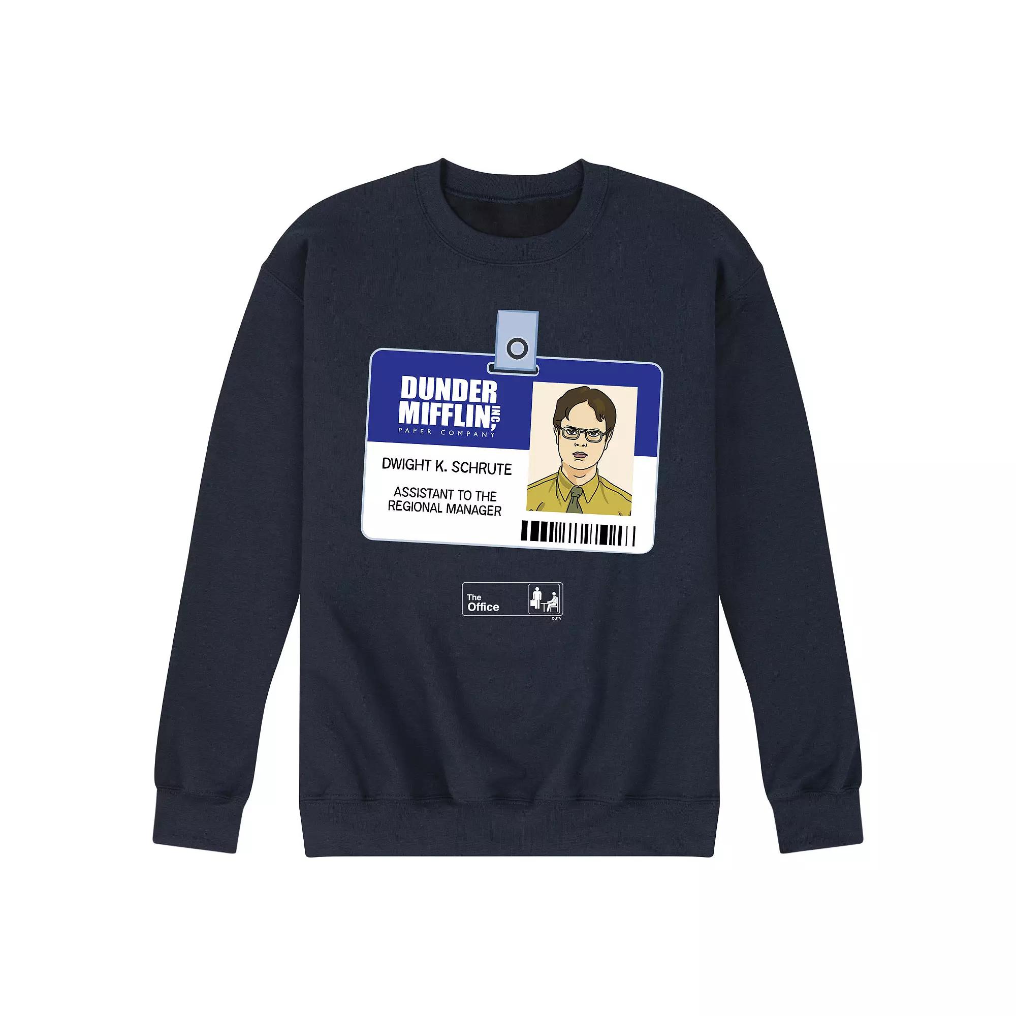 Men's The Office Dwight Schrute Badge Sweatshirt,  Product Image