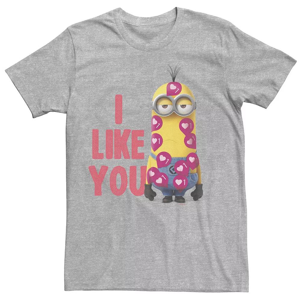 Men's Minions I Like You Heart Stickers Tee,  Product Image