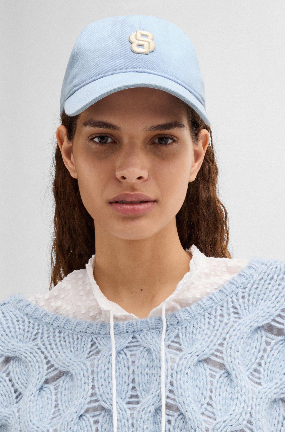 Cotton cap with embroidered Double B monogram Product Image